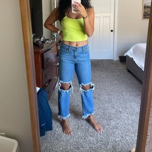 Shop ZOCO distressed jeans